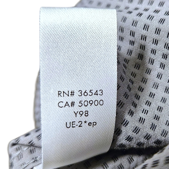 Calvin Klein Infinite Non-Iron Button Up Shirt Mens Large Gray Check 100% Cotton - Picture 6 of 13